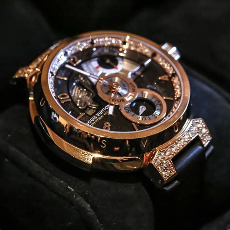 louis vuitton horloge man zwart|Men's Luxury Watches .